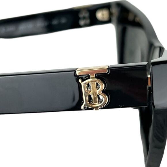 Burberry NEW Black Cat Eye BE4405 Grey Lense Chunky Designer - Picture 6 of 13